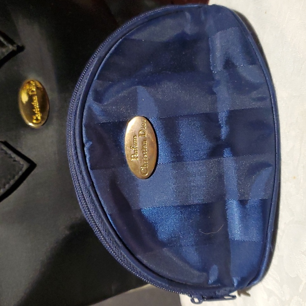 Christian Dior cosmetic pouch.